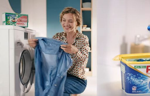 Vanish w reklamie podważa skuteczność Ariela i Persila