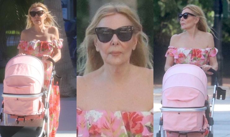 68-letnia Ana Obregón spaceruje z córką po Miami