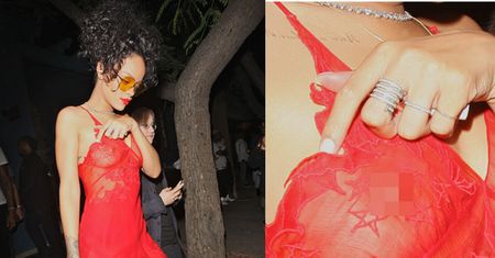 Rihanna pokazała KOLCZYK W SUTKU! (ZDJĘCIA)