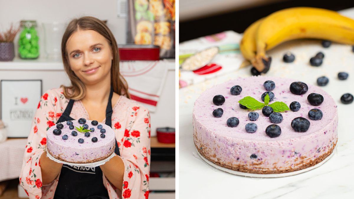 Fit sernik jagodowy- Pyszności