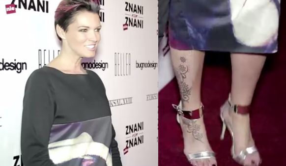 Felicjańska z wielkim tatuażem na nodze!