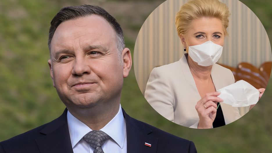 Andrzej Duda nie nosi maseczki wykonanej przez żonę