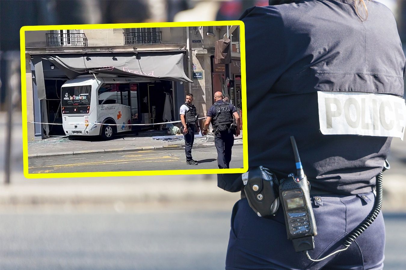 Wypadek elektrycznego autobusu w Paryżu. Dwie osoby są ciężkim stanie