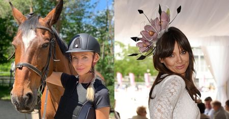 Agnieszka Woźniak-Starak pozuje z dorodną klaczą na zdjęciu autorstwa Kingi Rusin: "Ja i moja dziewczynka"