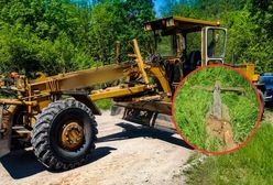 Robotnik staranował krzyż ciężkim sprzętem. Wiadomo dlaczego