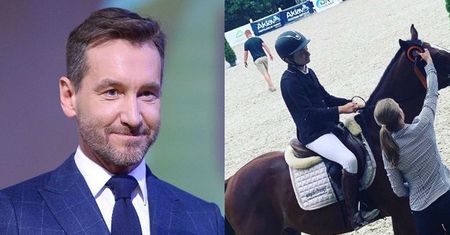 Piotr Kraśko gratuluje synom wygranej w zawodach jeździeckich. Kinga Rusin wtóruje: "DUMA PRAWIE RODZINNA"