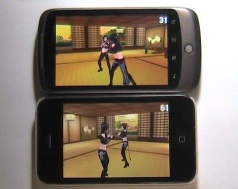 Nexus One vs iPhone 3GS w testach grafiki 3D (wideo)