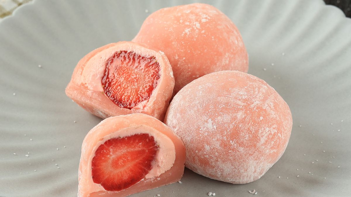 Mochi truskawkowe - Pyszności