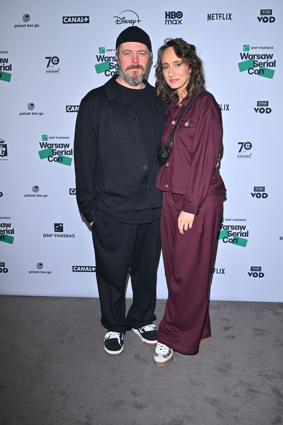 Tomasz Schuchardt z żoną na imprezie banku