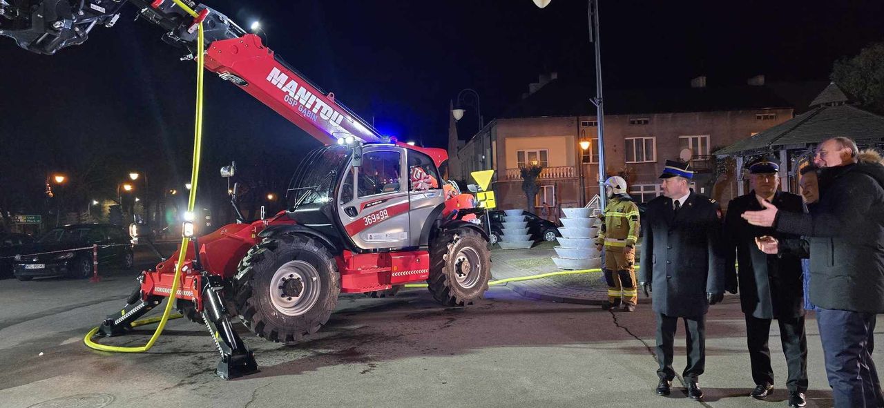 Nowa ładowarka teleskopowa dla jednostki OSP Gąbin