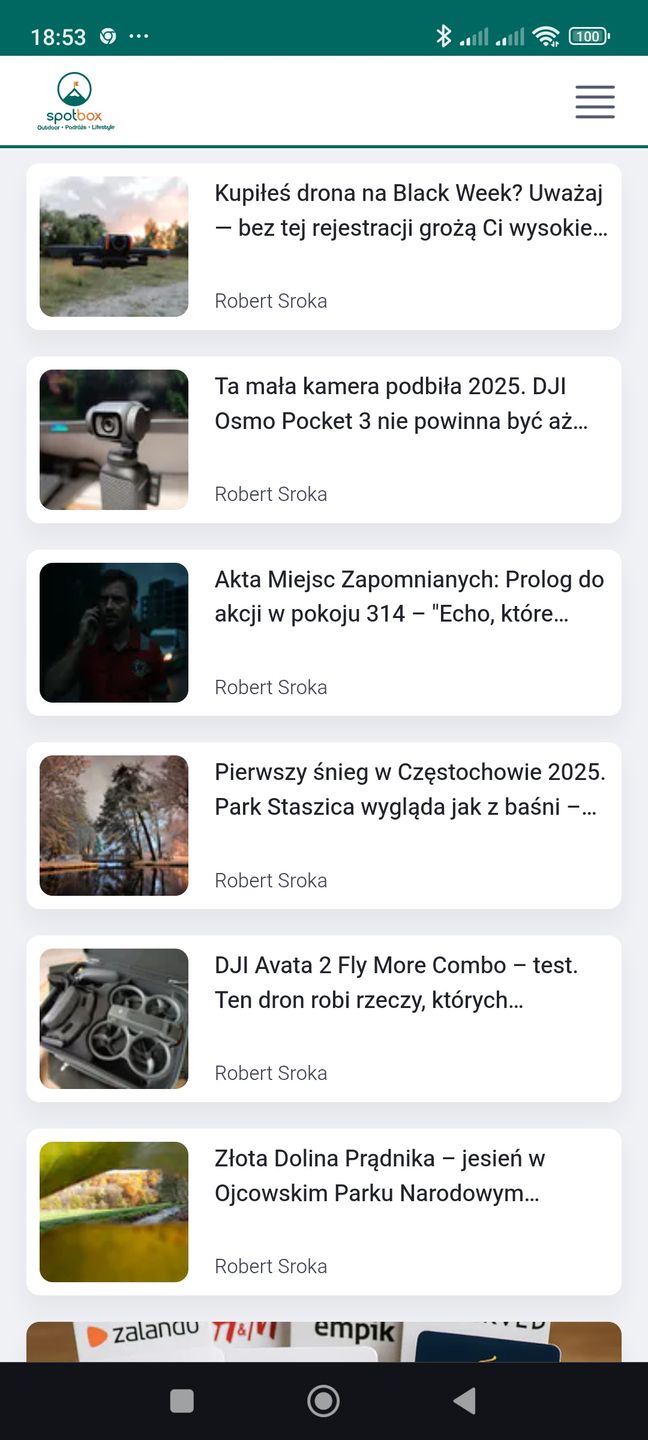 Instalacja oficjalnej apalikacji spotBOX