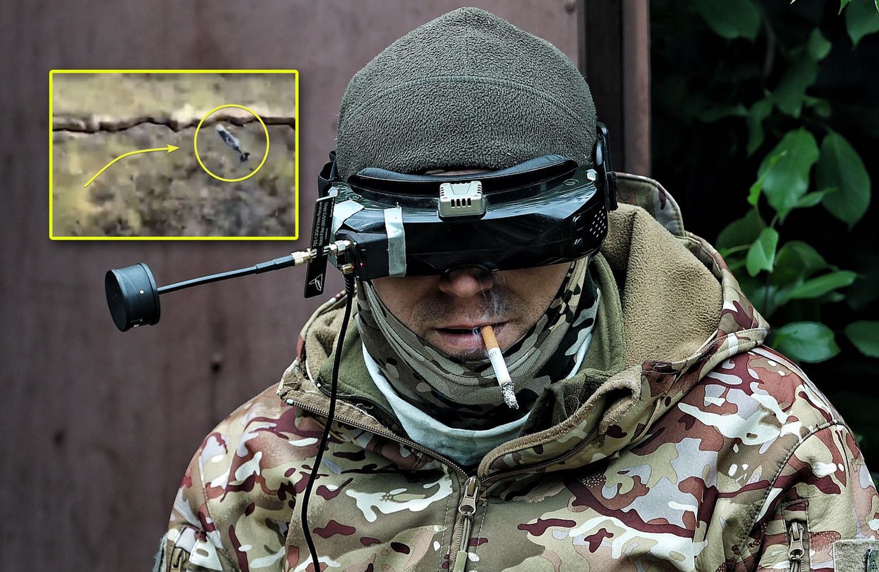 Russian soldiers often panic at the sight of a drone controlled by a Ukrainian operator.