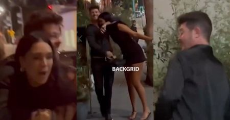 Pijany Robin Thicke bełkocze przed klubem, SZARPIĄC SIĘ z narzeczoną! "To takie ŻENUJĄCE!" (WIDEO)