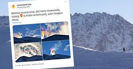 Nie tylko zorza. Nietypowe zjawisko na niebie nad Tatrami