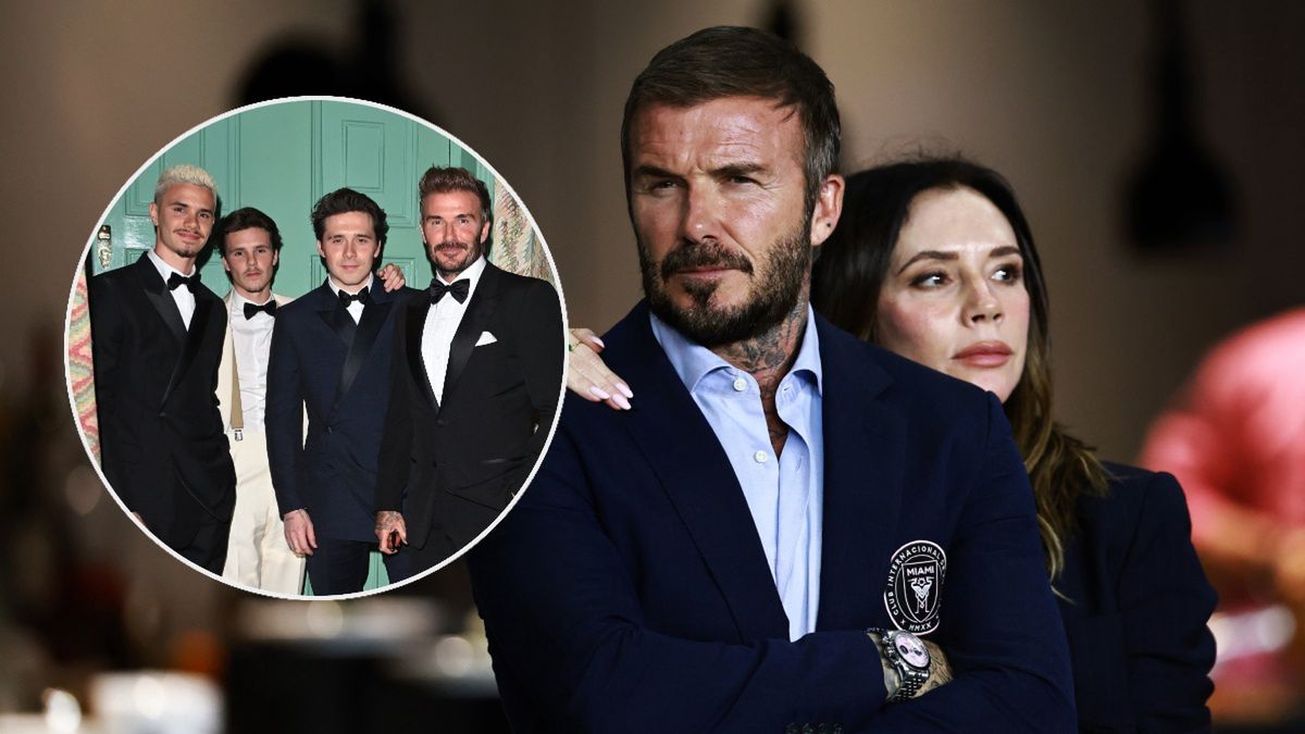 David i Victoria Beckham z synami