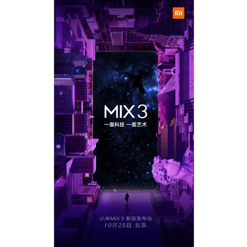 Xiaomi Mi MIX 3 już 25 października
