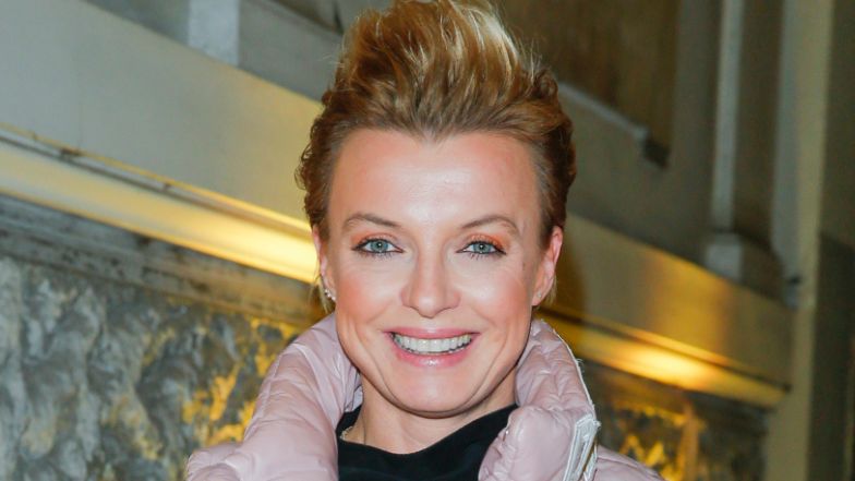 Katarzyna Sokołowska eksponuje ciążowy brzuch na planie "Top Model"