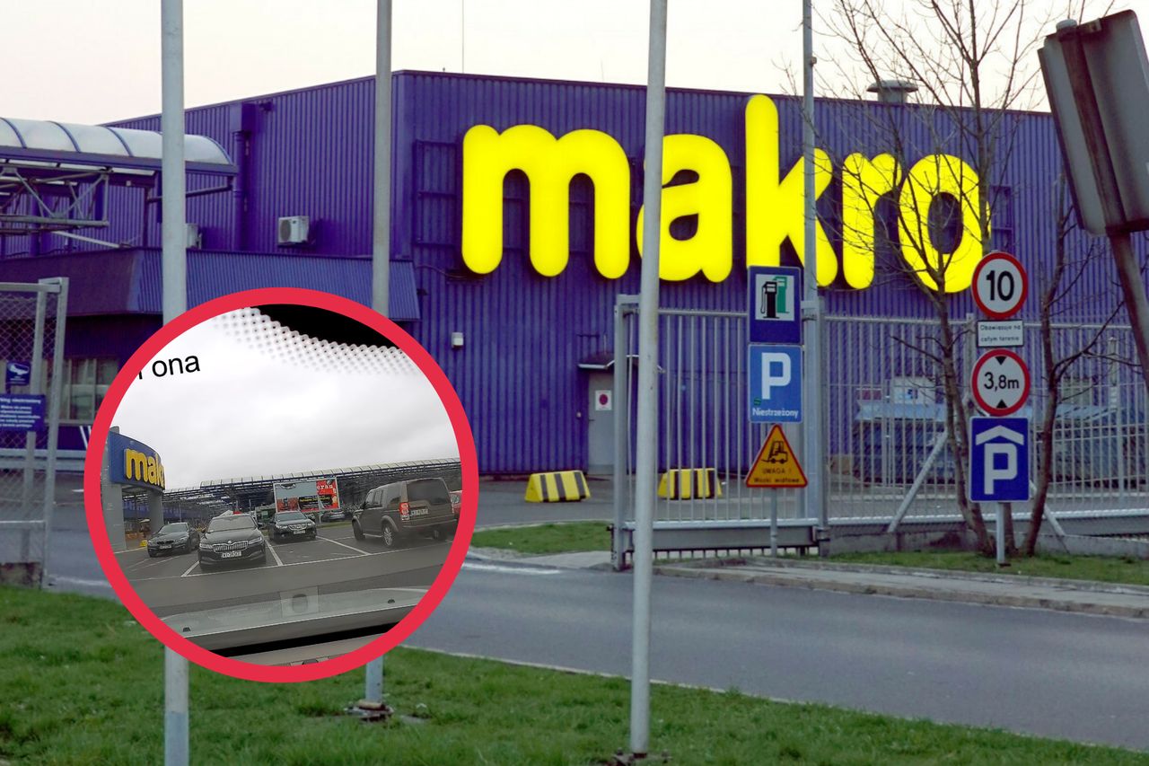 Do utarczki słownej pomiędzy kierowcami doszło na parkingu Makro w Warszawie 