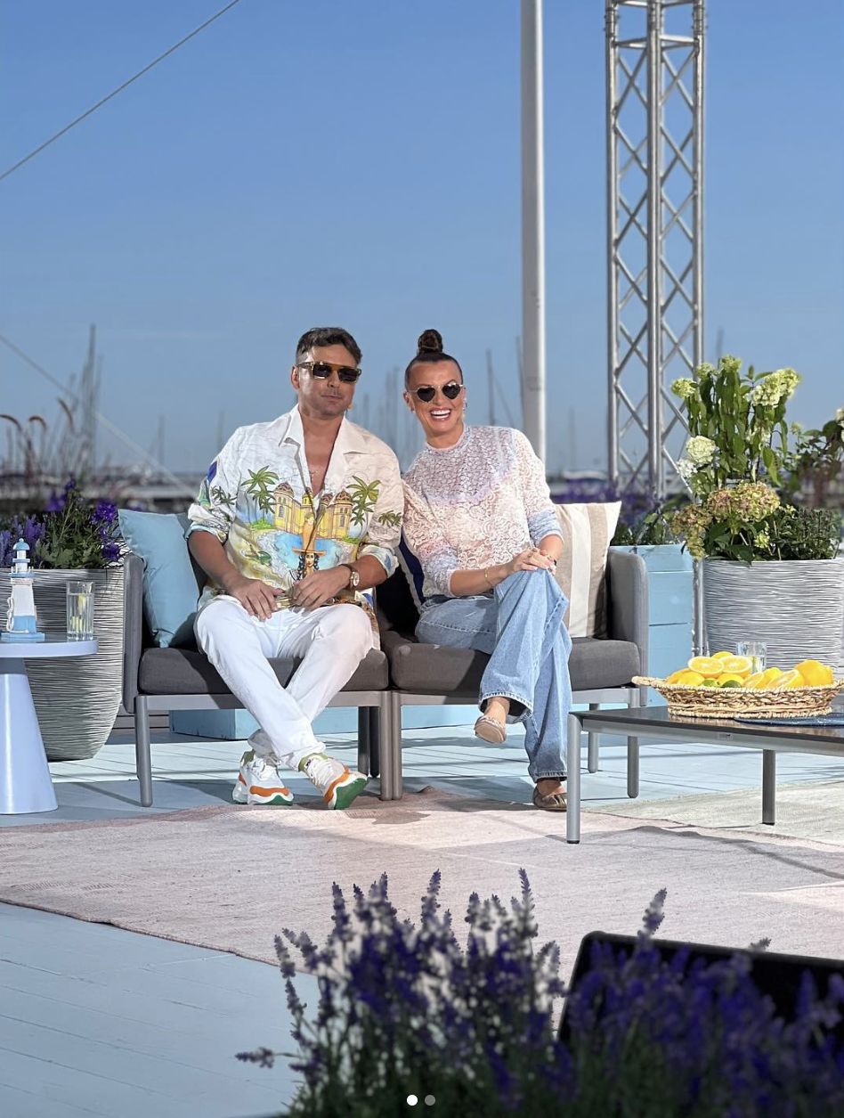 Kasia Sokołowska w błękitnych jeansach