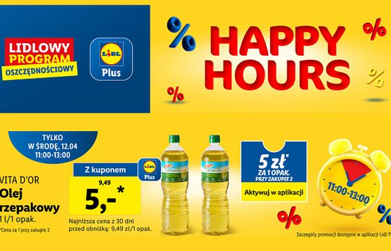 Lidl wprowadza Happy Hours w dni robocze