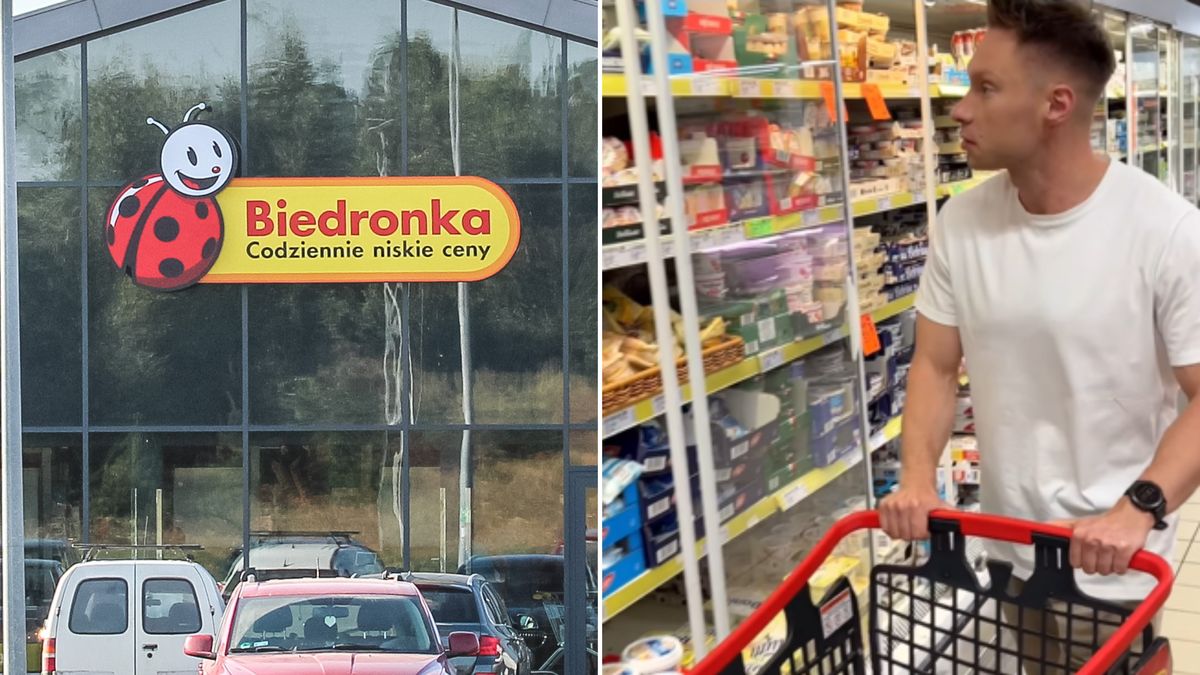 Doktor Michał Wrzosek odwiedził Biedronkę