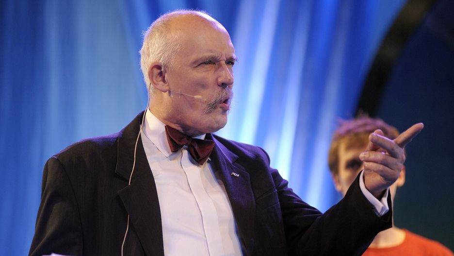 Janusz Korwin-Mikke w przebraniu mówi o Kaukazie