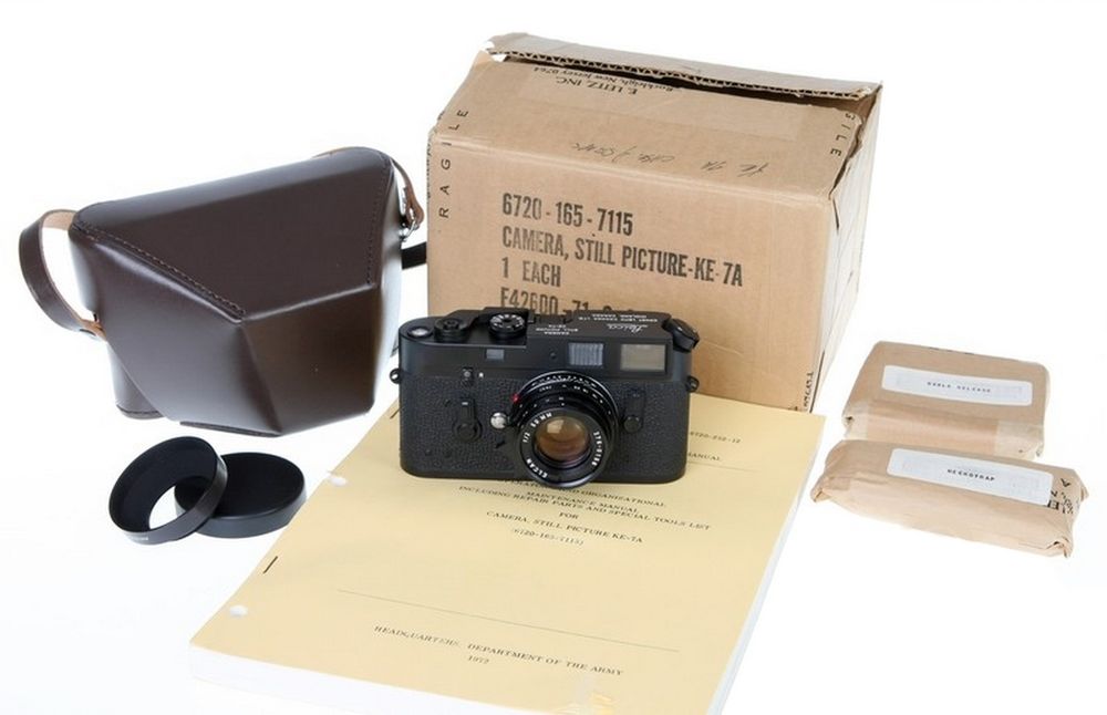 Leica KE-7A za 45 tys. dolarów wystawiona na aukcji w oryginalnym opakowaniu. Dowód? Zdjęcie rentgenowskie 3