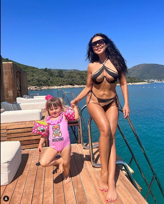Sylwia Bomba z córką
