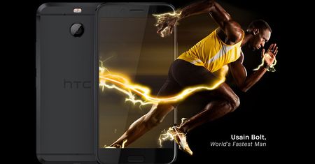 HTC Bolt oficjalnie. Najszybszy człowiek świata reklamuje nie najszybszego smartfona
