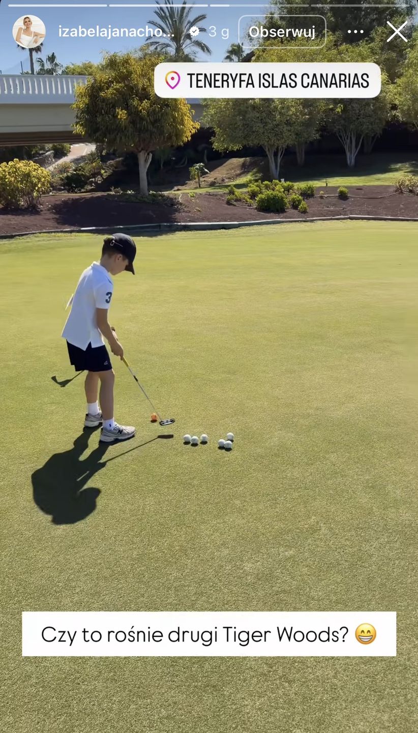 Izabela Janachowska chwali się umiejętnościami syna 