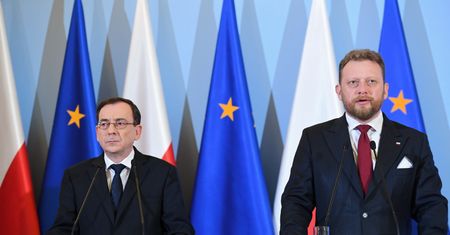 Konferencja prasowa ministra Mariusza Kamińskiego oraz Łukasza Szumowskiego