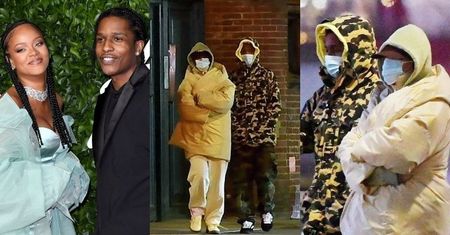 Zakapturzeni Rihanna i ASAP Rocky przyłapani na RANDCE w Nowym Jorku! (ZDJĘCIA)