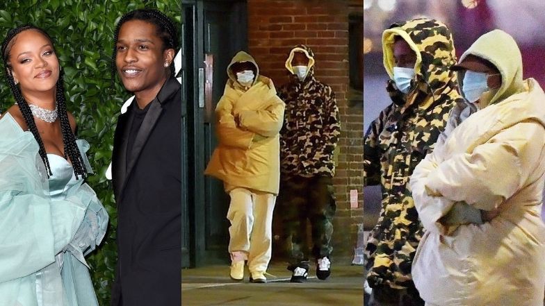 Zakapturzeni Rihanna i ASAP Rocky przyłapani na RANDCE w Nowym Jorku! (ZDJĘCIA)