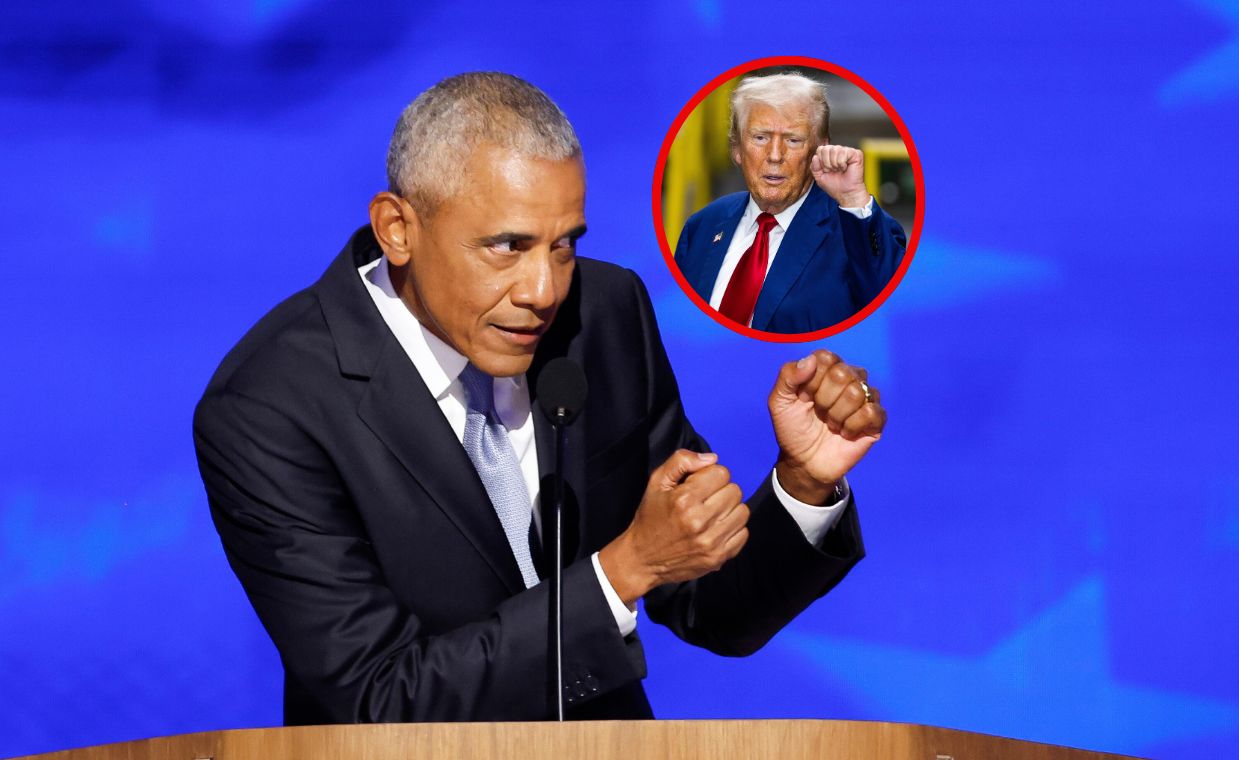 Barack Obama, during a speech in Chicago, mocked Donald Trump.