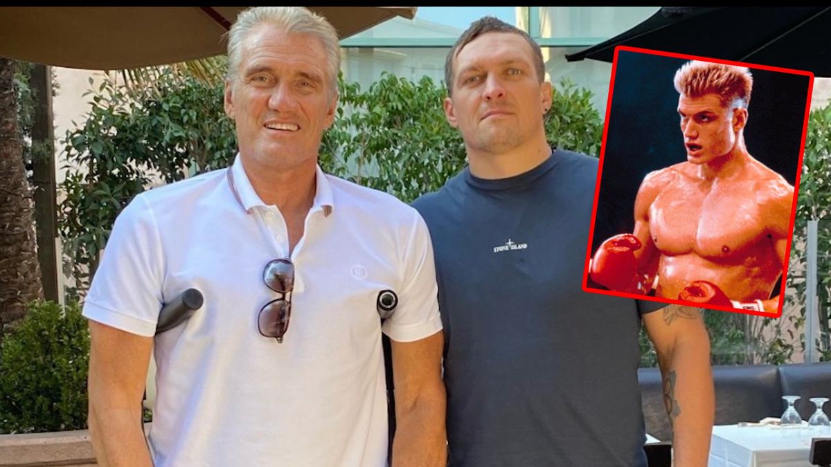 Ołeksandr Usyk spotkał się z "Iwanem Drago"