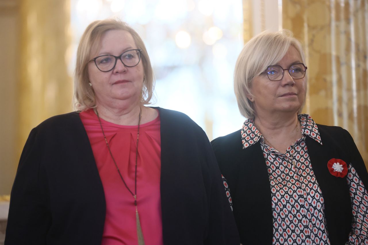 Małgorzata Manowska i Julia Przyłębska, przedstawicielki sądownictwa zmienionego w czasie władzy Prawa i Sprawiedliwości