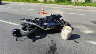 Wypadek na ul. Wyszogrodzkiej w Płocku. 21-letni motocyklista trafił do szpitala!