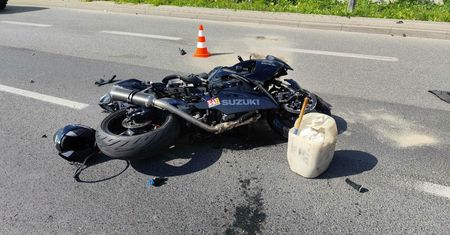 Wypadek na ul. Wyszogrodzkiej w Płocku. 21-letni motocyklista trafił do szpitala!