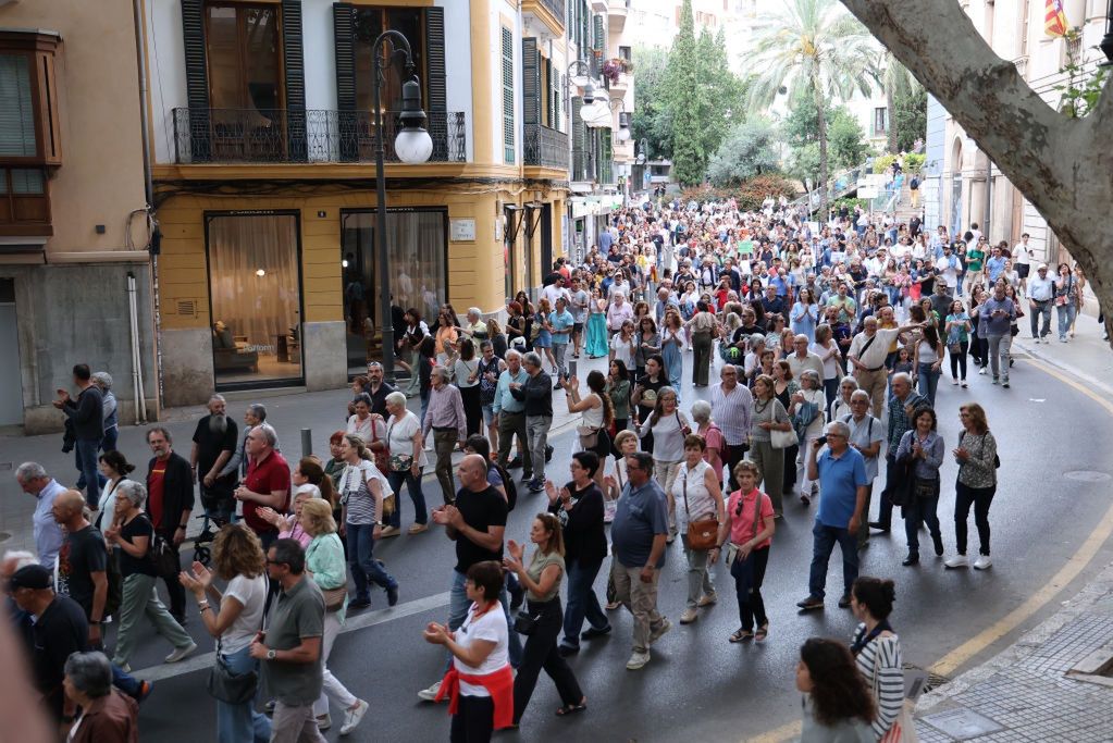 According to the organisers, nearly 10,000 protesters were expected to take part in the protests in Majorca.