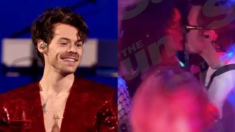 Harry Styles CAŁUJE SIĘ NAMIĘTNIE z tajemniczą kobietą podczas festiwalu. "Nie obchodziło ich, kto na to patrzy"