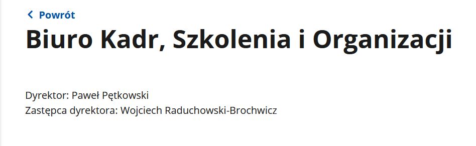 Wojciech Raduchowski-Brochwicz pracuje od marca w MSWiA