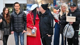 Uchachane gwiazdy wdzięczą się przed studiem "Dzień Dobry TVN": Zając i Mikołajczak, całuśni Skibowie, Liroy z nową żoną i synem (ZDJĘCIA)