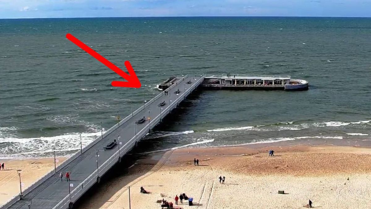 Pustki na molo w Kołobrzegu
