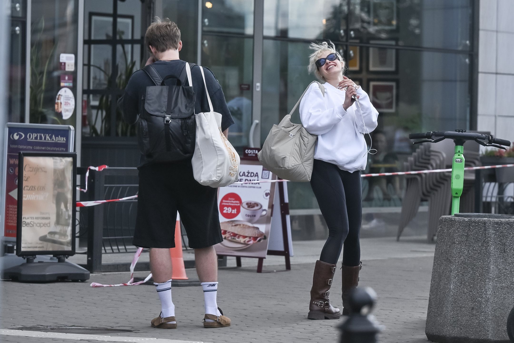 Helena Englert po treningu mknie na czerwonym świetle