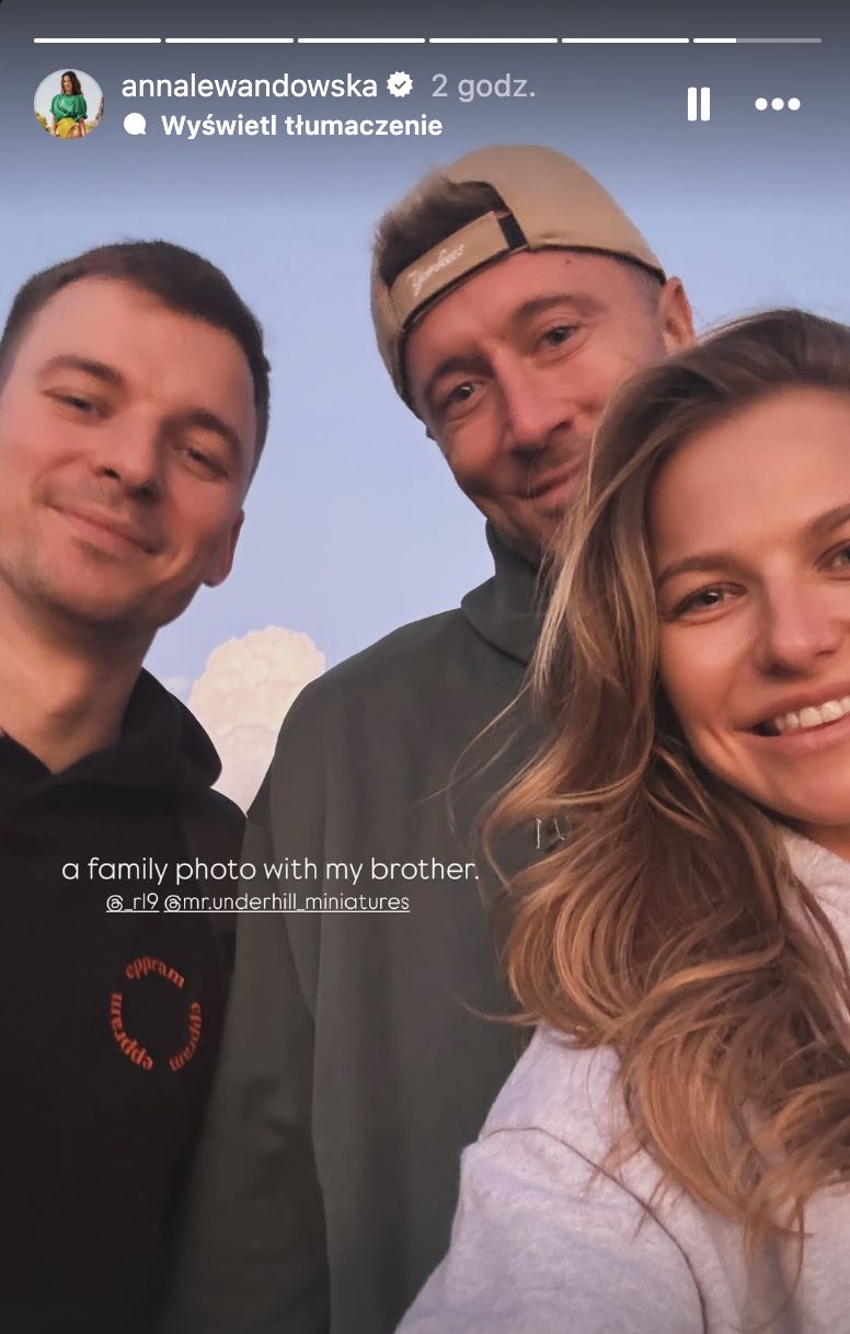 Anna Lewandowska dodała na Instagram zdjęcie z mężem i bratem