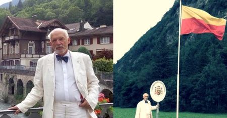 Korwin "cały na biało" na wakacjach w Szwajcarii. "Poza Unią MOŻE BYĆ PIĘKNIE"! (FOTO)