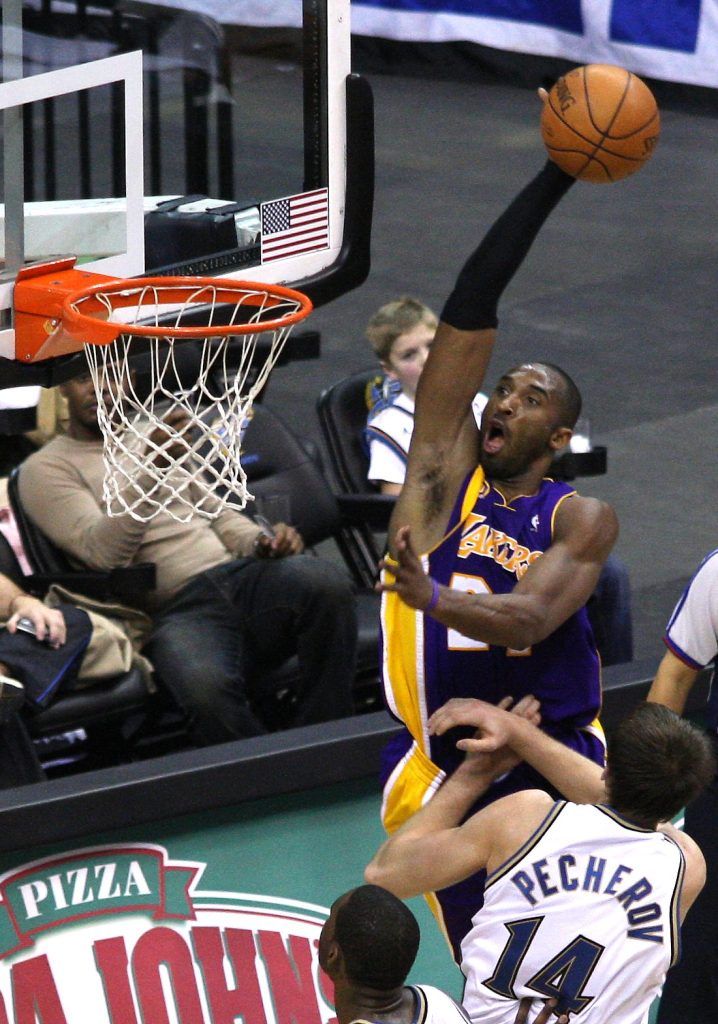 Kobe Bryant w 2008 roku fot. Keith Allison/CC BY-SA 2.0