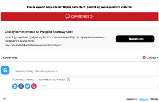 Na Przegląd Sportowy Onet internauci znów mogą komentować teksty