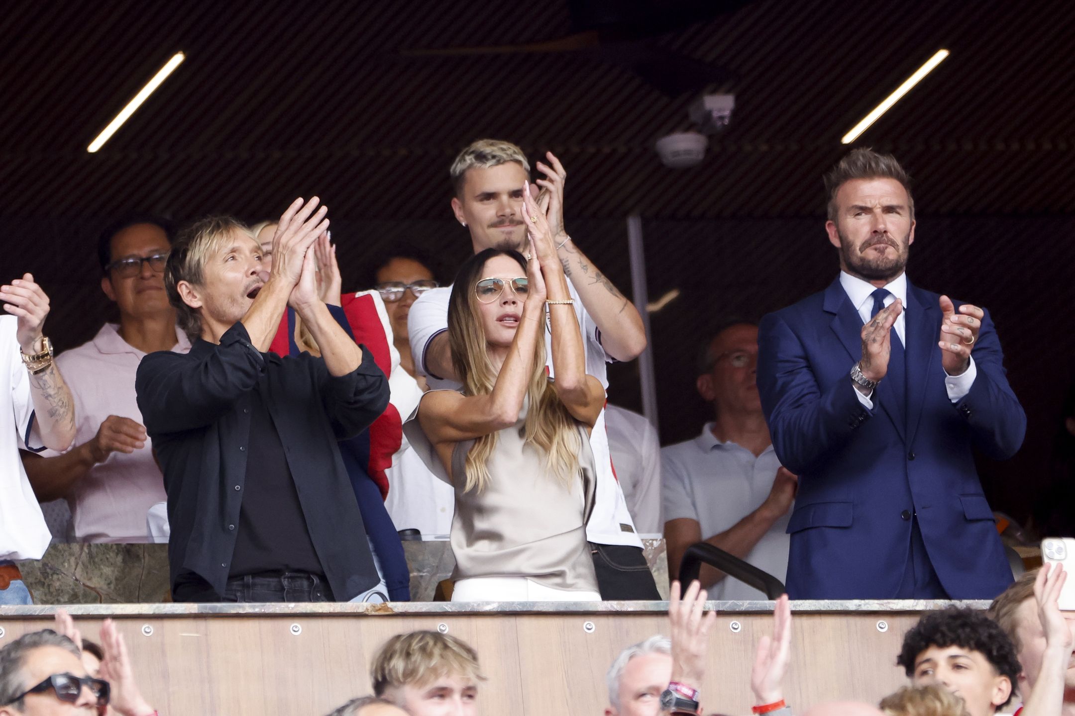 David Beckham z Victorią i dziećmi