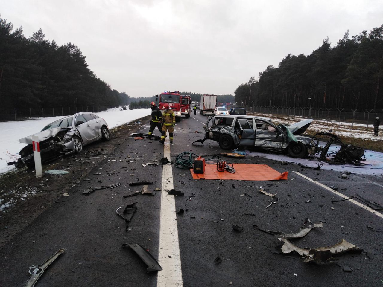 Wypadek na S10 pod Toruniem. Nie żyje jedna osoba